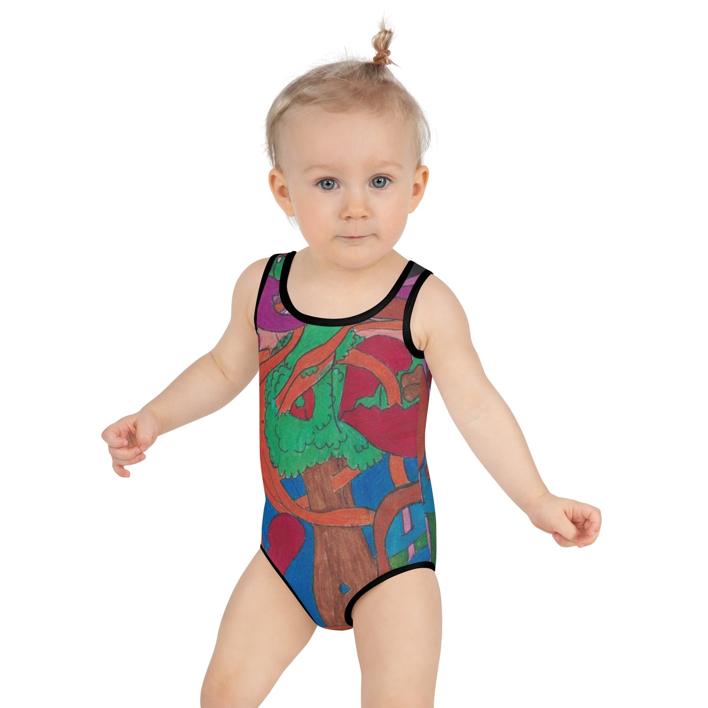 All-Over Print Kids Swimsuit