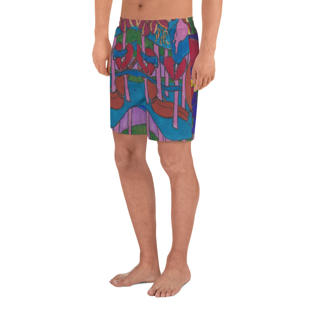 All-Over Print Unisex Athletic Long Shorts