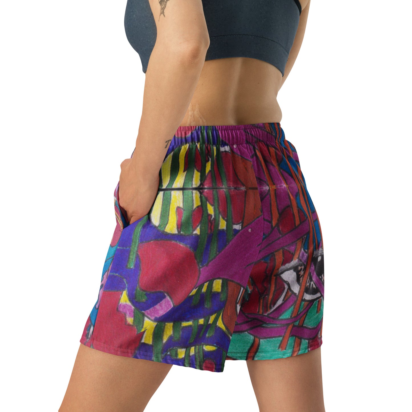 All-Over Print Unisex Athletic Long Shorts