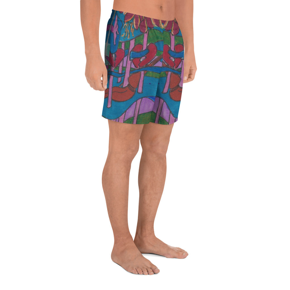 All-Over Print Unisex Athletic Long Shorts